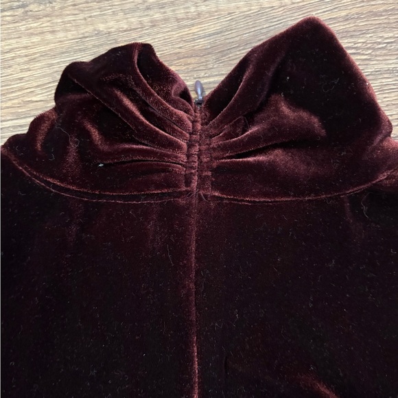 VTG K C Spencer New York Ruby Velvet Long Sleeve Scoop Neck Women’s Dress Size 6 - Picture 8 of 10